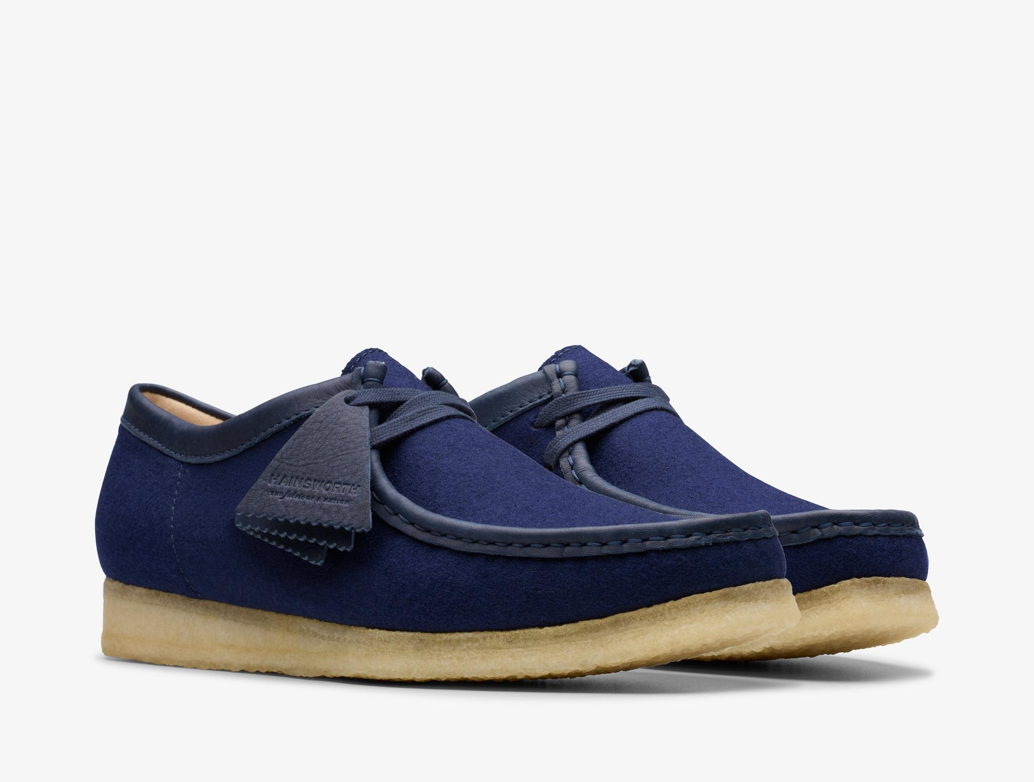 Giay Clarks Originals Wallabee 'Navy Wool' 26178225