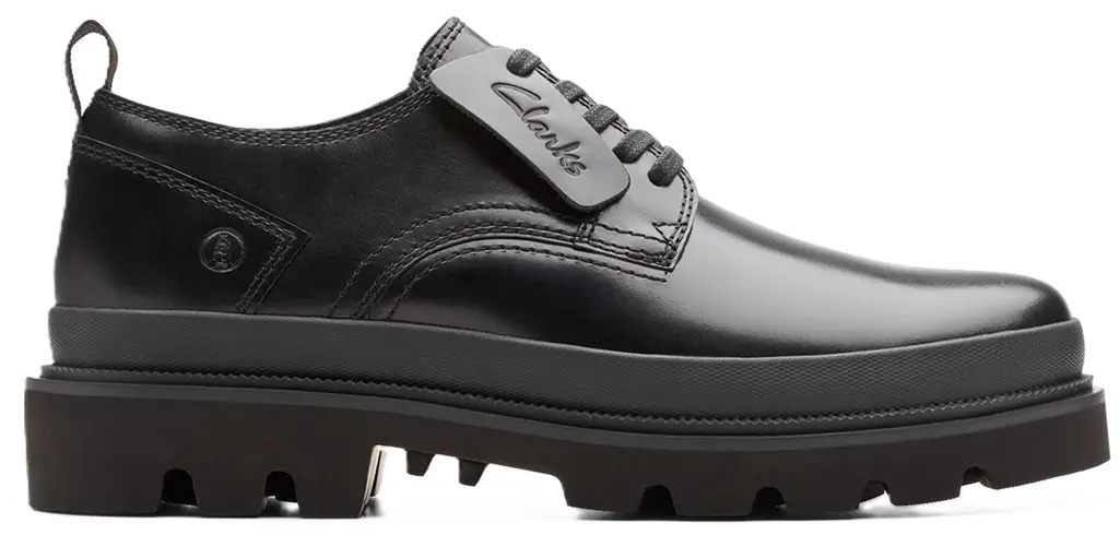 Giay Clarks Badell Lace 'Black Leather' 261811377
