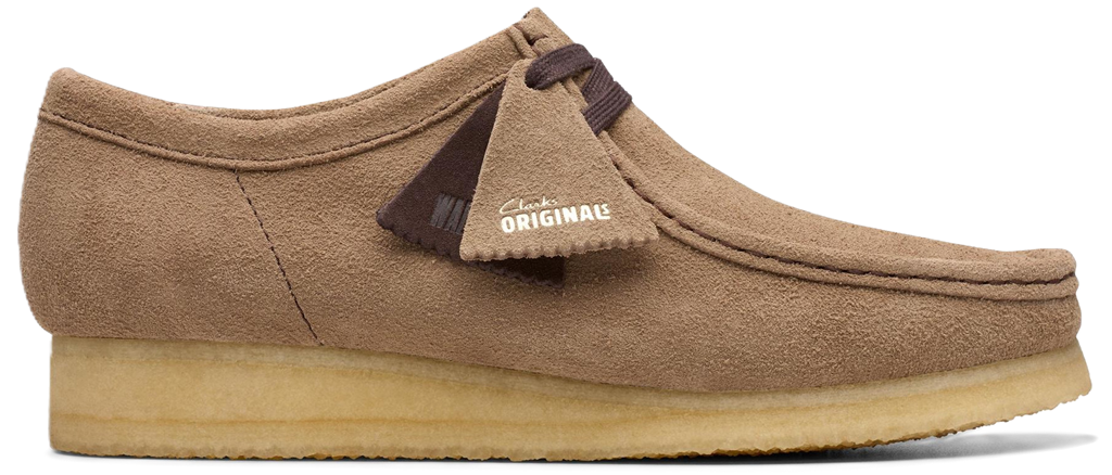 Giay Clarks Originals Wallabee Wolf Suede 'Brown' 261811407