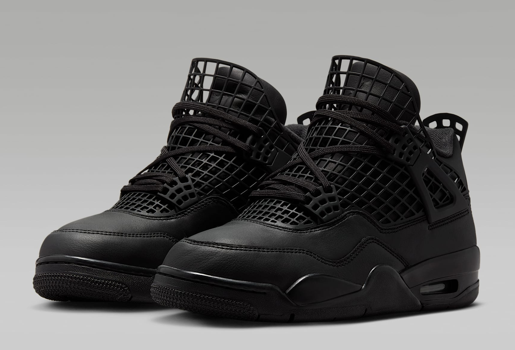 Giay Nike Air Jordan 4 NET 'Triple Black' FN7251-001