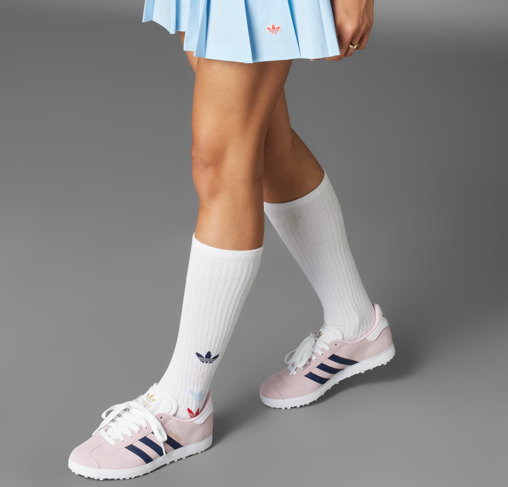 Giay Adidas Gazelle Spikeless Golf 'Pink Night Indigo' JI3941