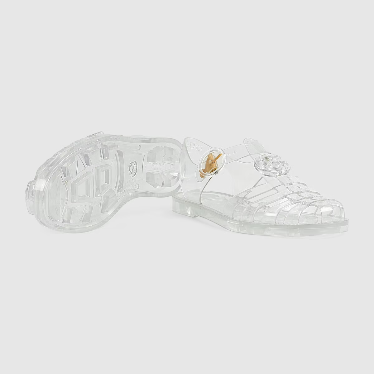 Dep Gucci Sandal With Double G 'Transparent Rubber' 676970-JFM00-8300
