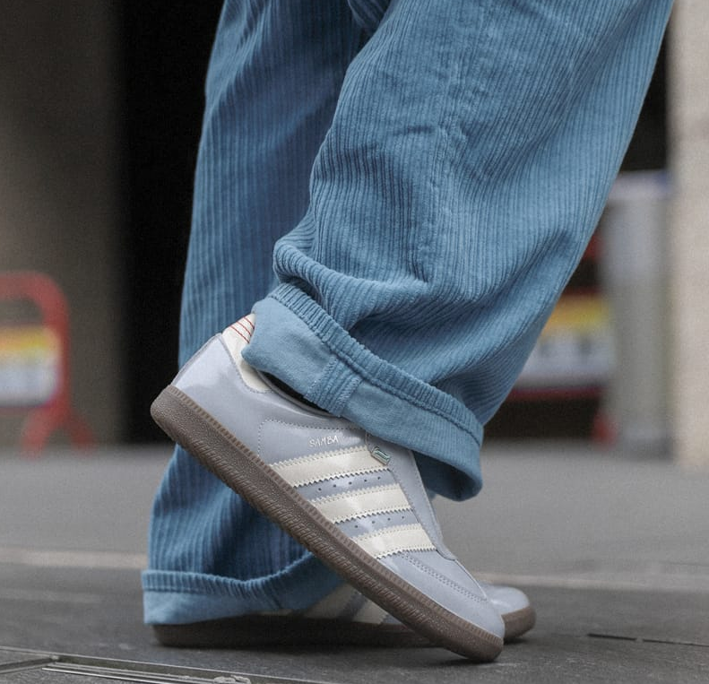 Giay Adidas Originals Samba OG 'Silver White' JQ0012