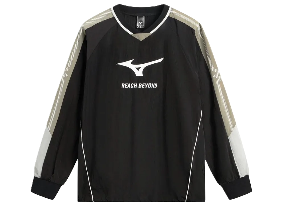 Ao Mizuno Football Jersey Long Sleeve 'Black' K2CE53Y309