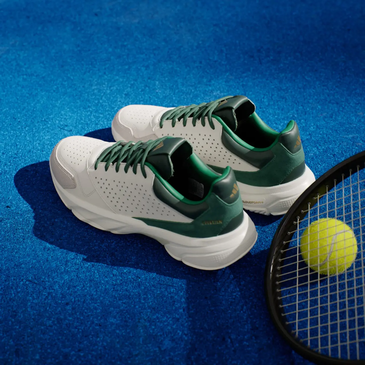 Giay Adidas CourtJam Control 3 'White Green' JI4236