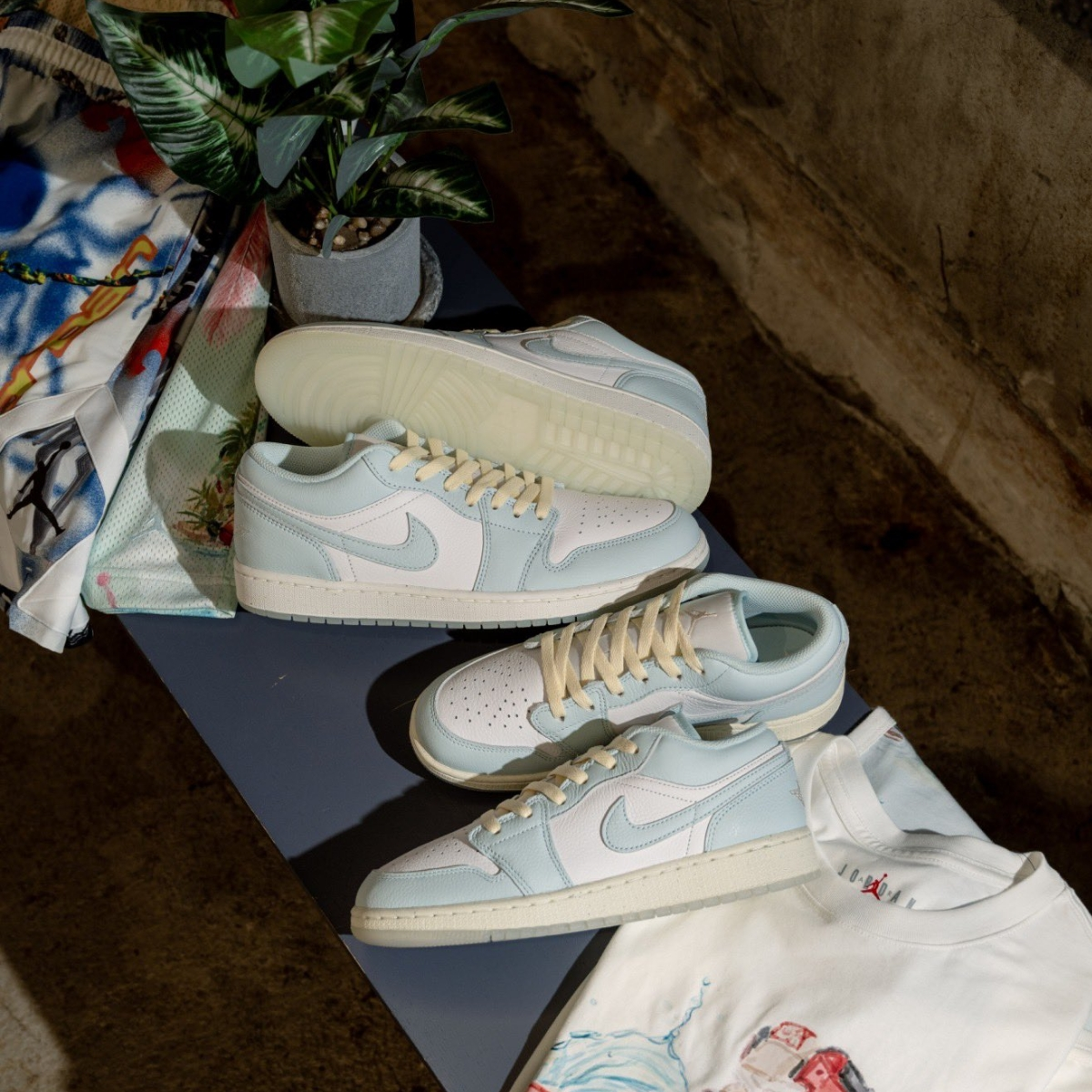 Giày Nike Air Jordan 1 Low ‘Glacier Blue’ HJ5999-400 - Ảnh 6