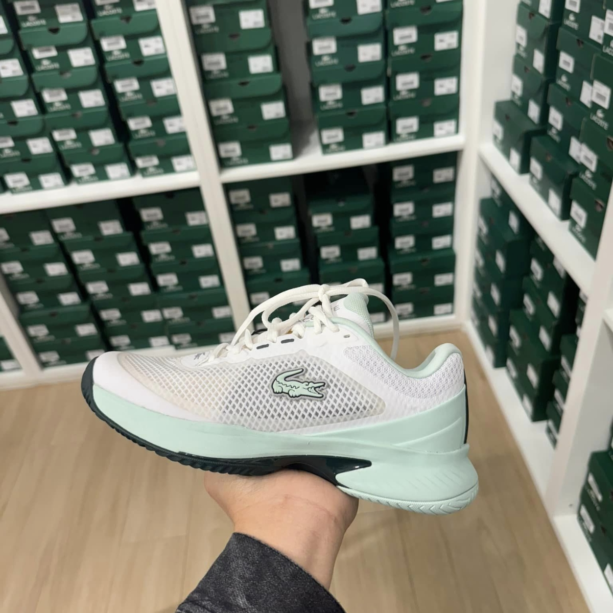 Giay Lacoste Tech Point 'Light Green' 745SFA00151T5