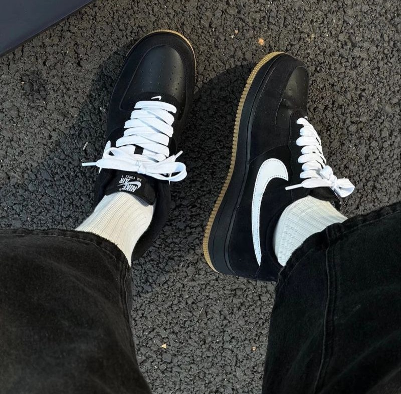 Giày Nike Air Force 1 LV8 'Black Gum' IB6388-001 - Ảnh 4