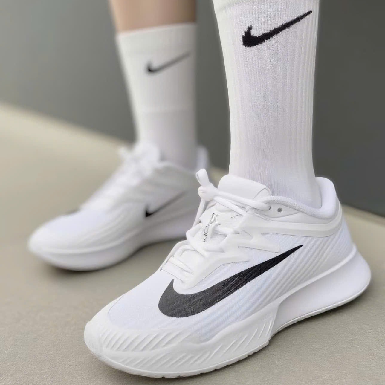 Alternative view of Giày Nike Court Air Vapor Pro 3 HC 'White Black' FZ2158-101