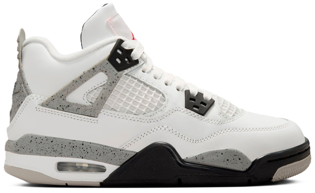 Giay Nike Air Jordan 4 Retro 2025 GS 'White Cement' IB4171-100