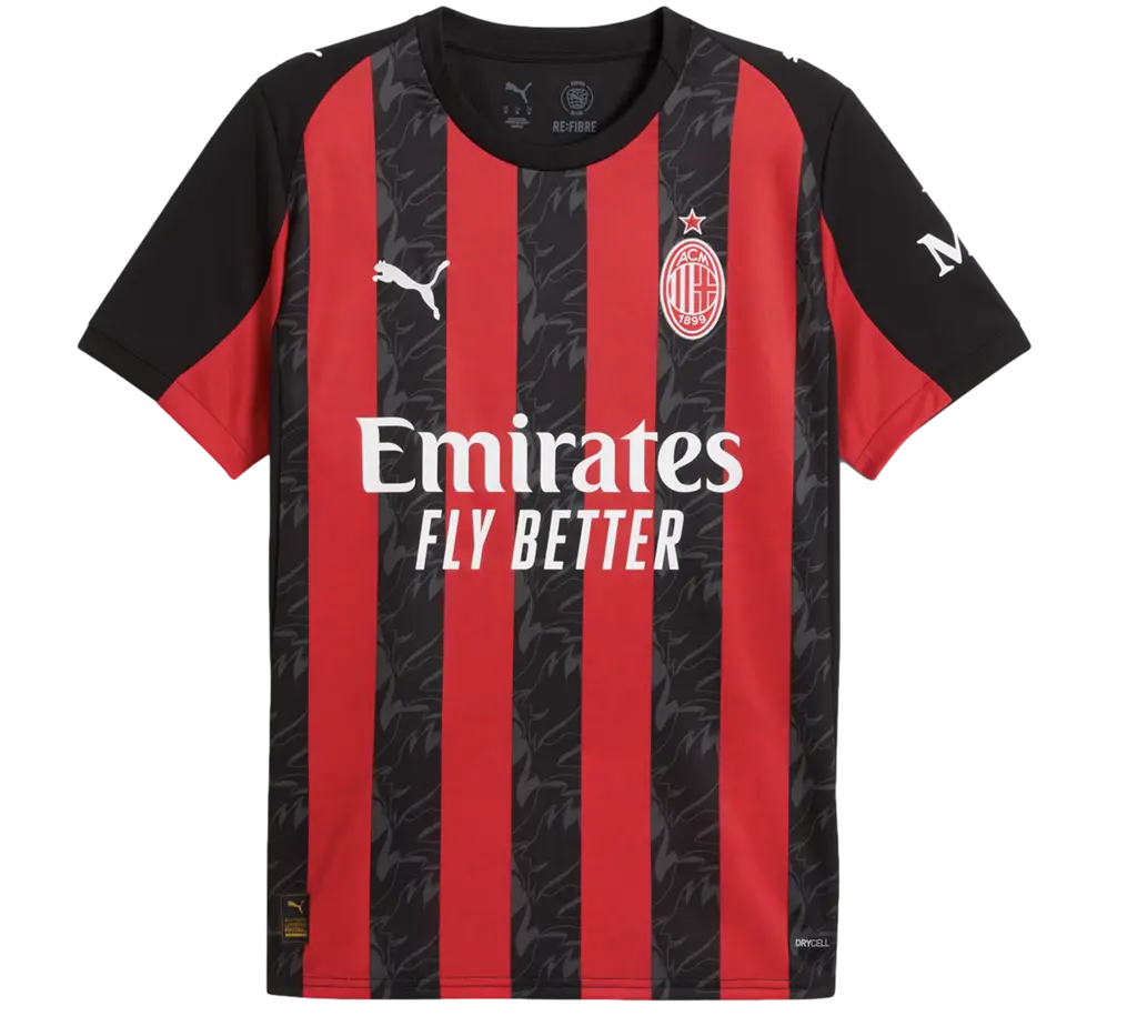 Ao Puma AC Milan 25/26 Home Jersey 'Red Black' 779962-01