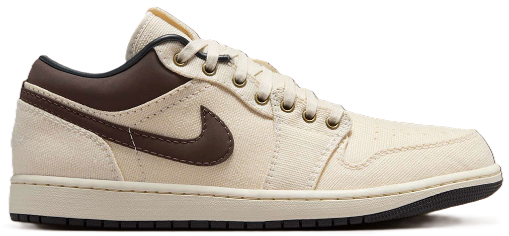 Giay Nike Air Jordan 1 Low Premium 'Pale Ivory Baroque Brown' IB8058-110