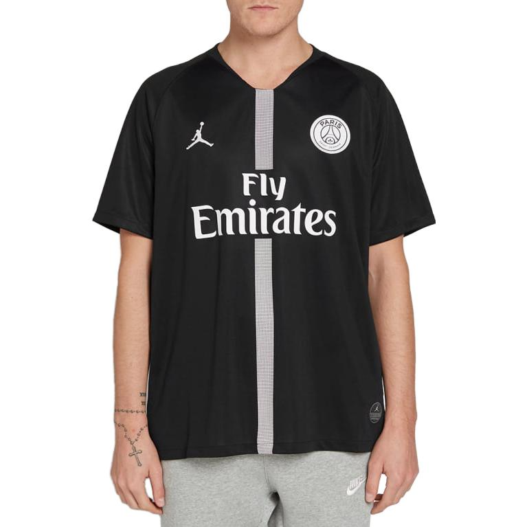 Ao Nike Air Jordan x Paris Saint-Germain Stadium Jersey 'Black' 919010-012
