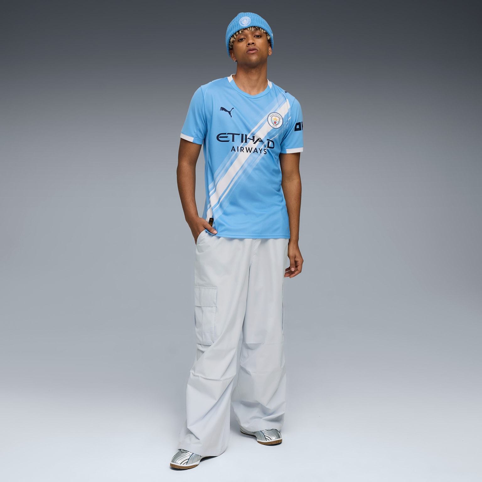 Ao Puma Manchester City 25/26 Home Jersey 'Blue' 780338-01