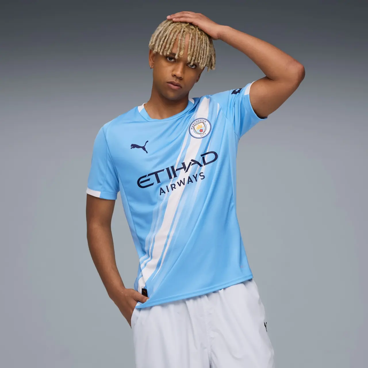 Ao Puma Manchester City 25/26 Home Jersey 'Blue' 780338-01