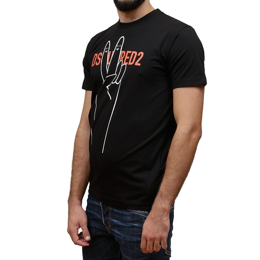Ao Dsquared2 Logo Printed 'Black' S74GD1160-900
