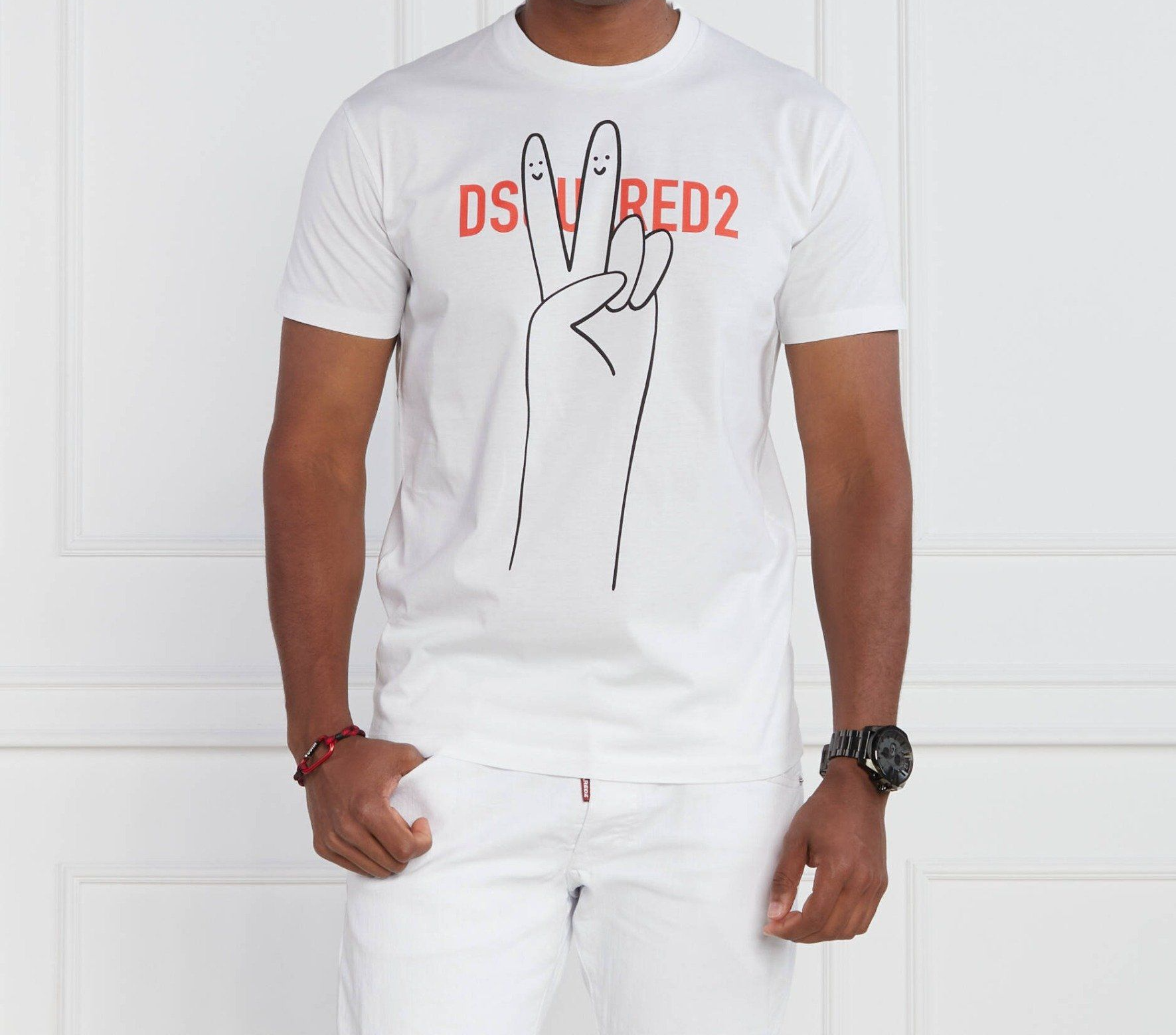 Ao Dsquared2 Logo Printed 'White' S74GD1160-100