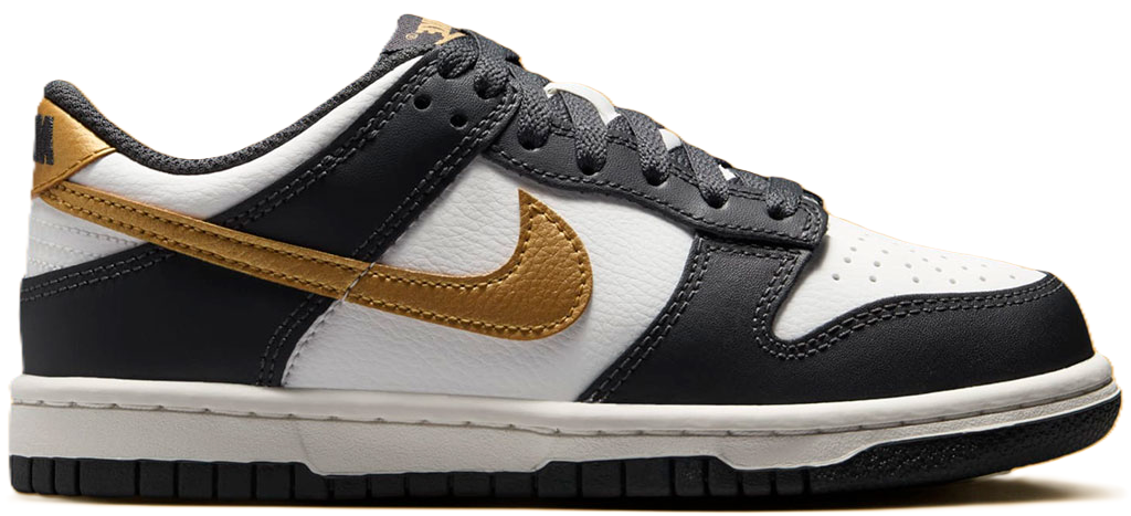 Giay Nike Dunk Low GS 'Summit White Metallic Gold' HV2533-100