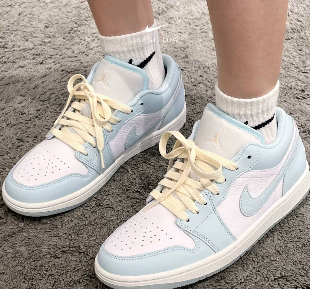 Giày Nike Air Jordan 1 Low ‘Glacier Blue’ HJ5999-400 - Ảnh 3