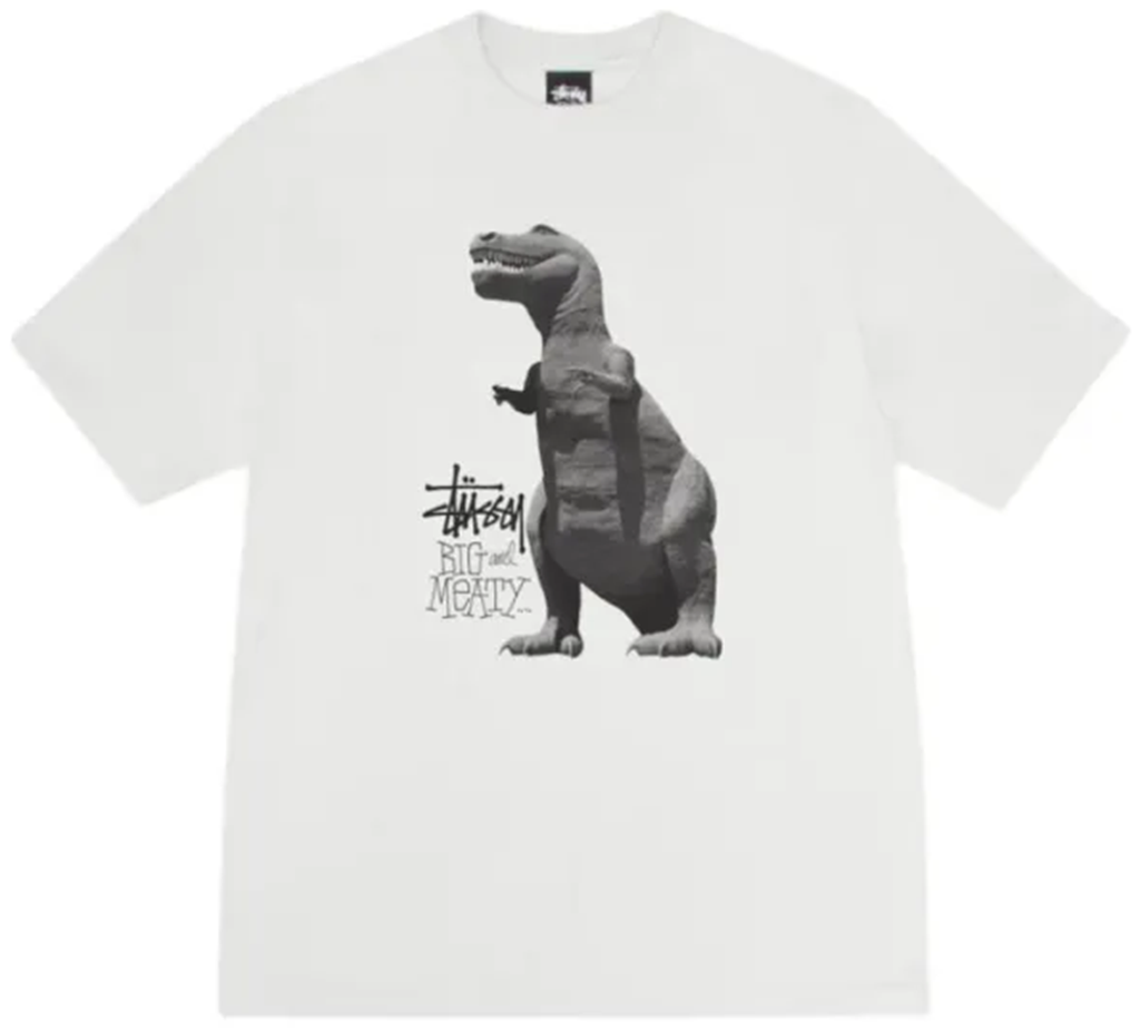 Ao Stussy Big & Meaty Tee Pigment Dyed ‘White’ 1905133