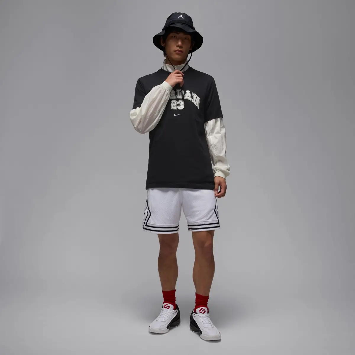 Alternative view of Giày Nike Jordan Luka .77 'White Gym Red Black' HF0806-101