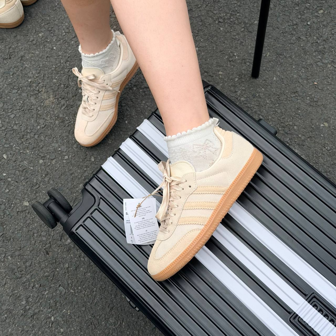 Giày Adidas Samba OG Shoes 'Magic Beige' JI3208 - Ảnh 3