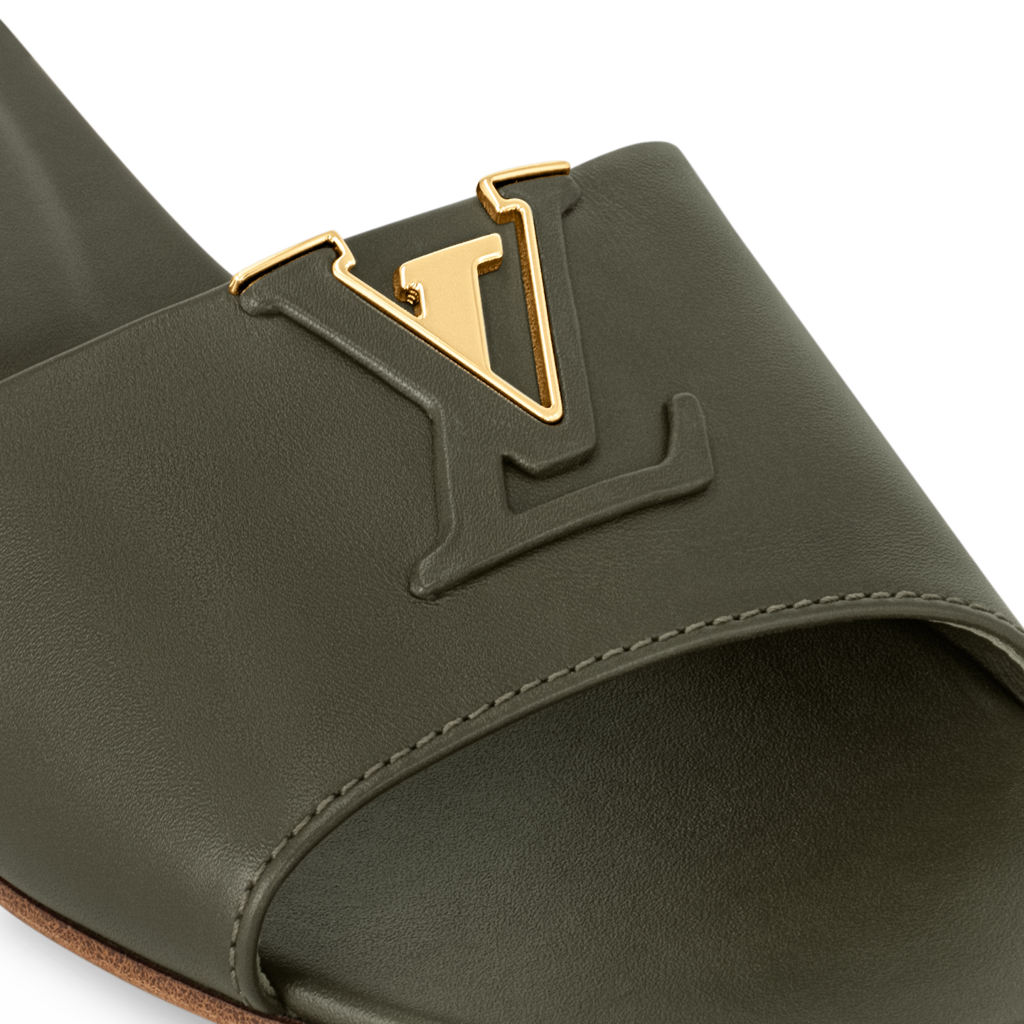 Dep Louis Vuitton LV Capri Flat Mules 'Khaki' 1ACTO5