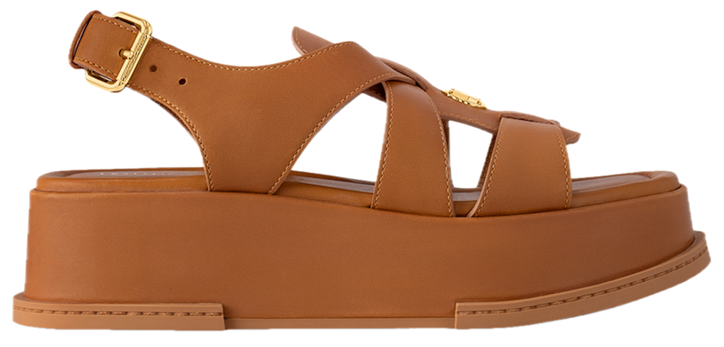 Dep Louis Vuitton Maya Flatform Sandals 'Cognac' 1ACYKL