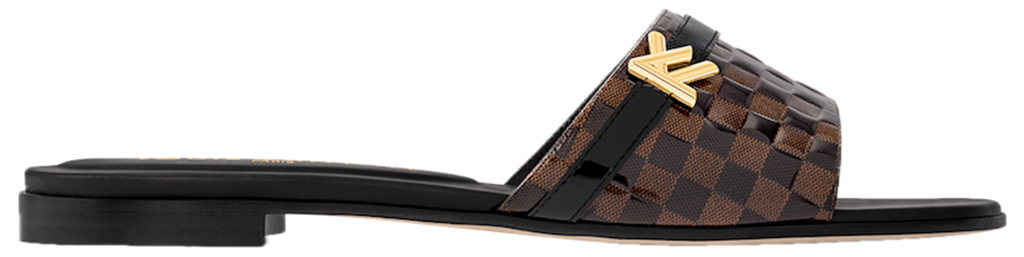 Dep Louis Vuitton Neo Revival Flat Mules 'Ebene' 1ACSOW