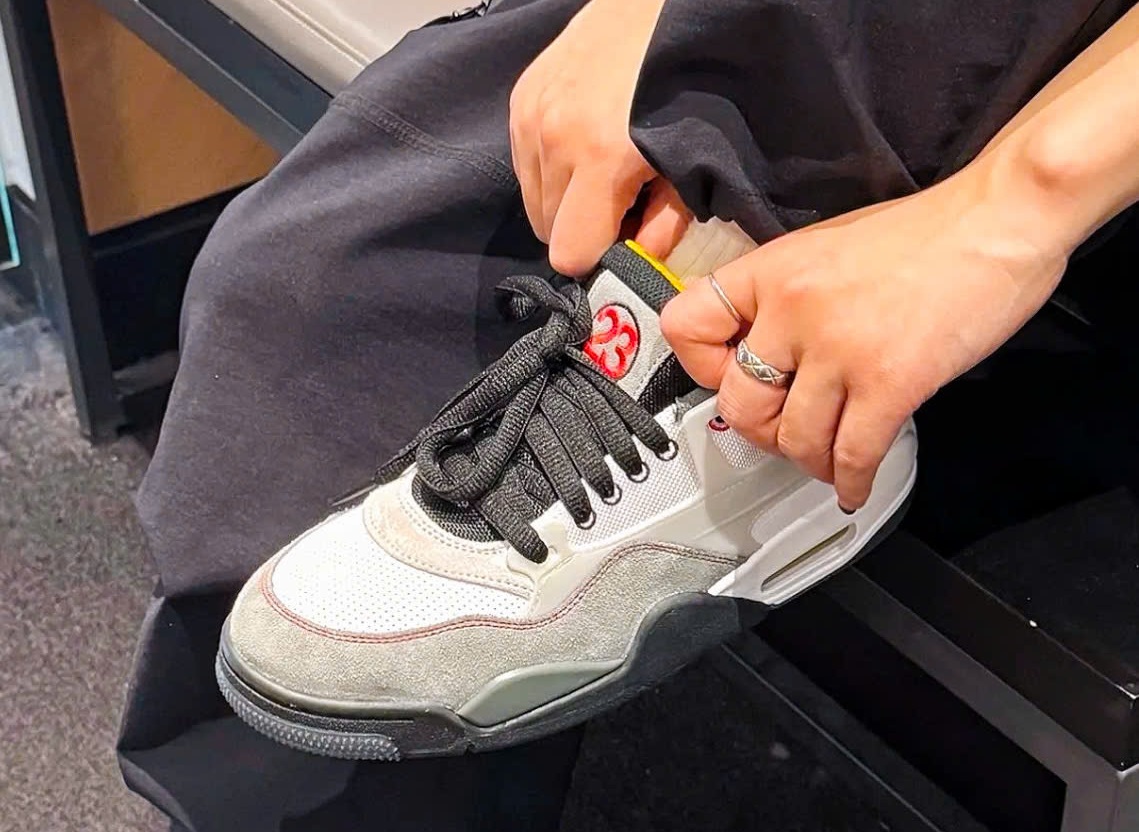 Alternative view of Giày Nike Air Jordan 4 RM 'White Black Grey' IB8052-100