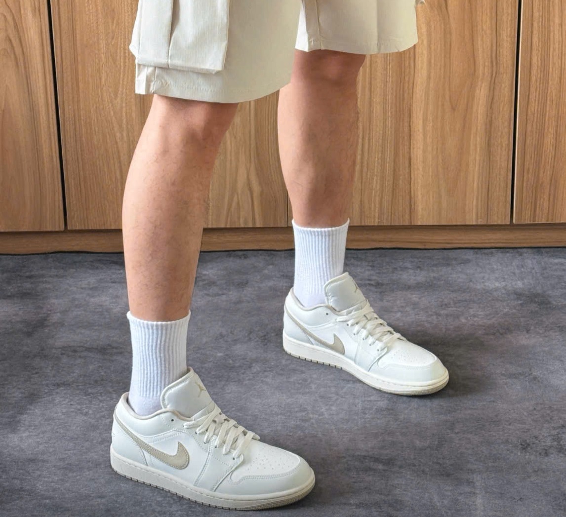 Giày Nike Air Jordan 1 Low ‘Sail Tan’ DC0774-112 - Ảnh 5