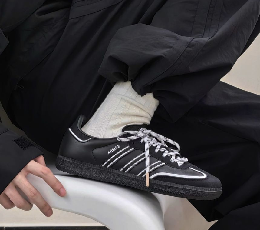 Giay Adidas TOC Samba OG 'Black White Silver' IF3918