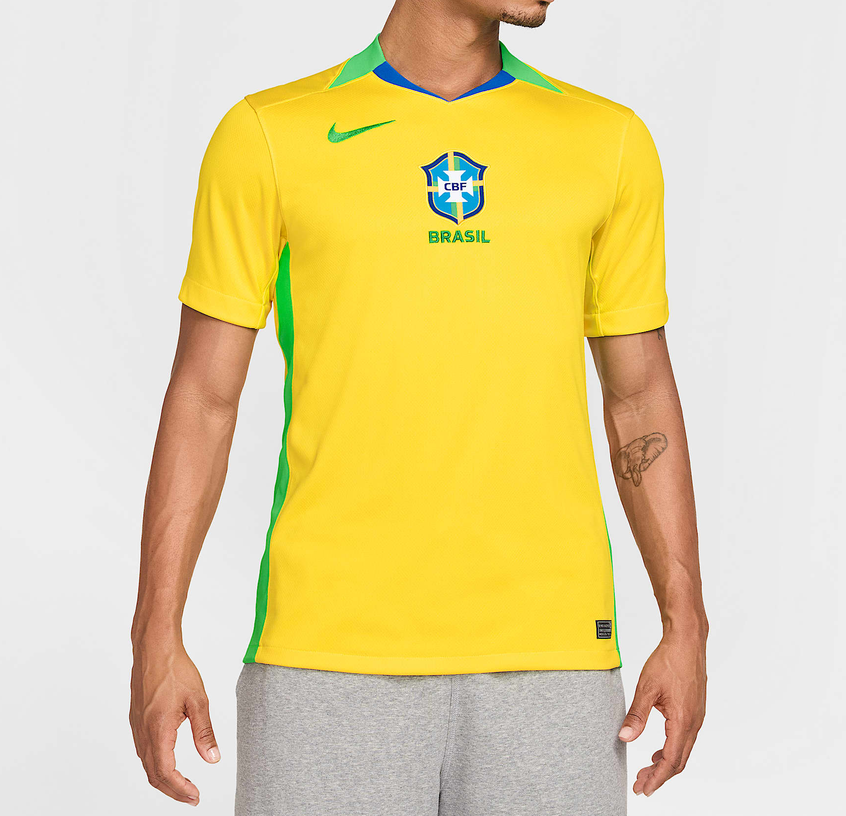 Ao Nike Brazil 2025 Home Jersey 'Yellow' FZ9011-718