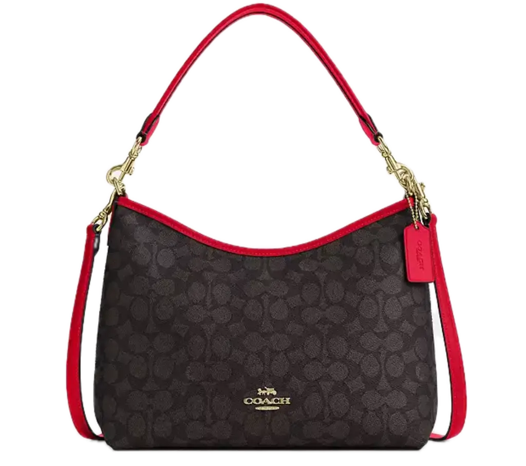 Túi Coach Laurel Shoulder Bag 'Walnut Red' CV975-IMXD0