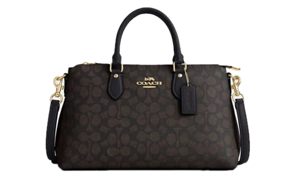 Tui Nu Coach Georgia Satchel Bag 'Walnut' CW422-IMXAQ