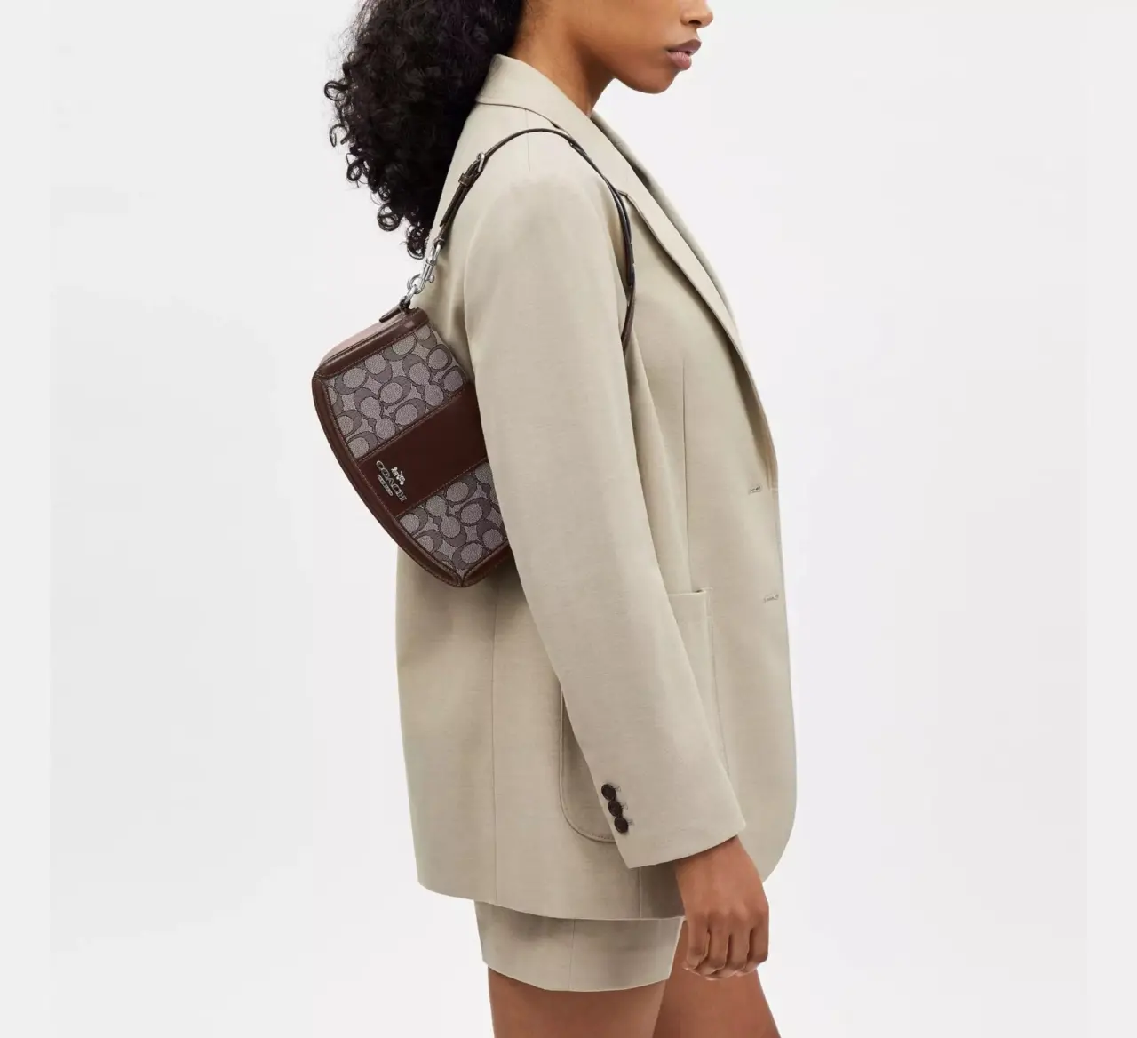 Tui Nu Coach Andrea Shoulder Bag 'Maple' CT767-SVS8S