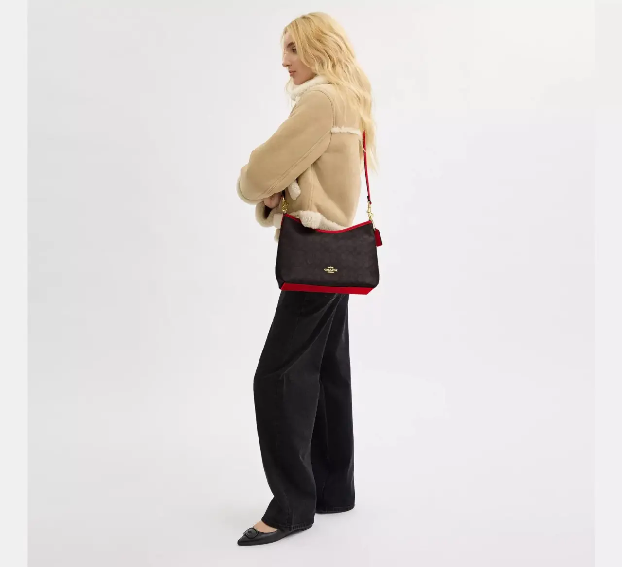 Alternative view of Túi Coach Laurel Shoulder Bag 'Walnut Red' CV975-IMXD0