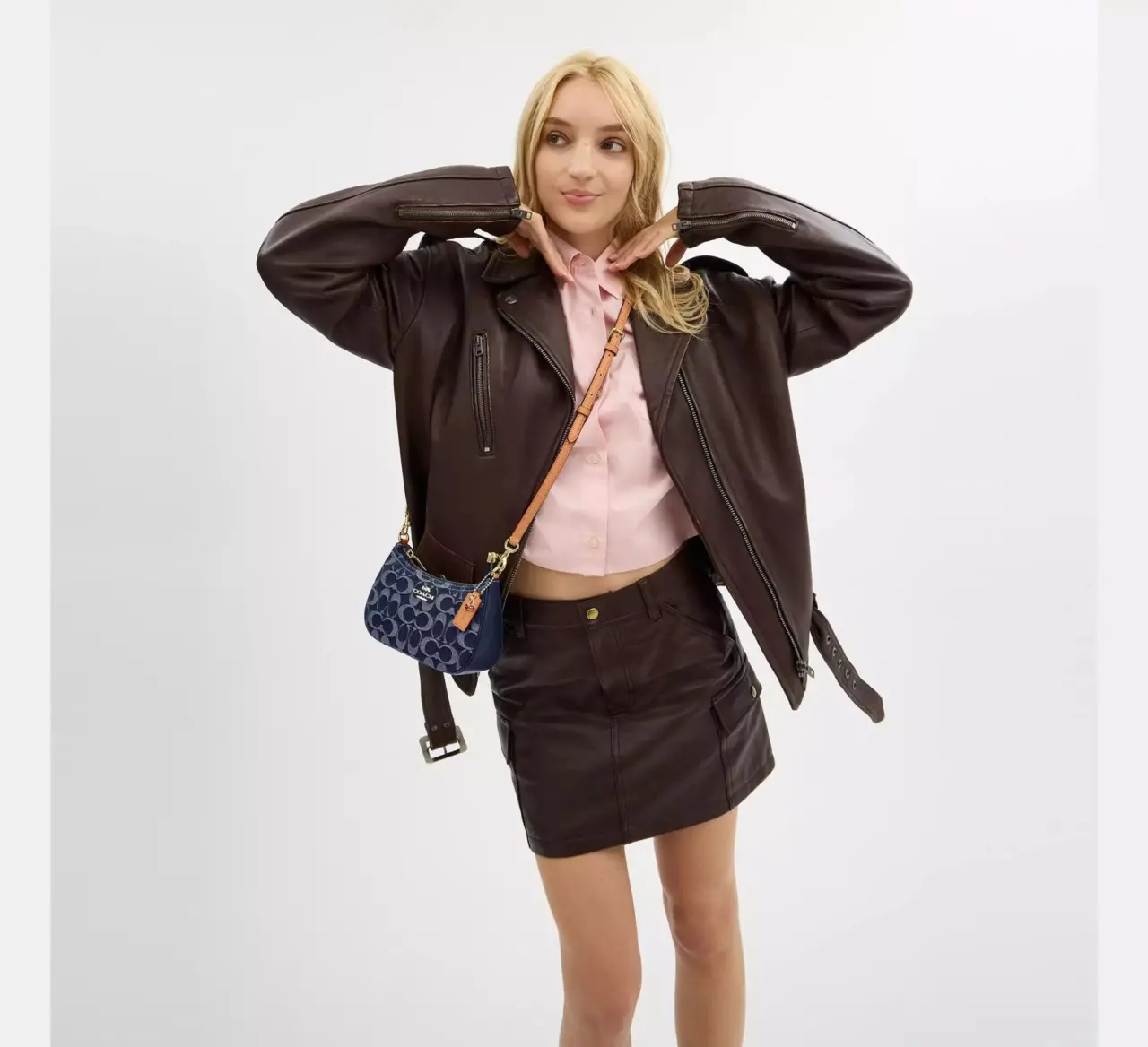 Alternative view of Túi Coach Teri Mini Crossbody Bag 'Denim' CY735-IMXIA