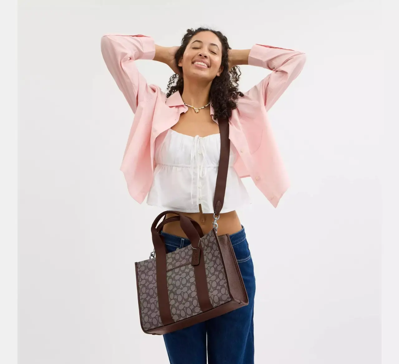Tui Nu Coach Smith Tote Bag 'Maple' CY367-SVS8S