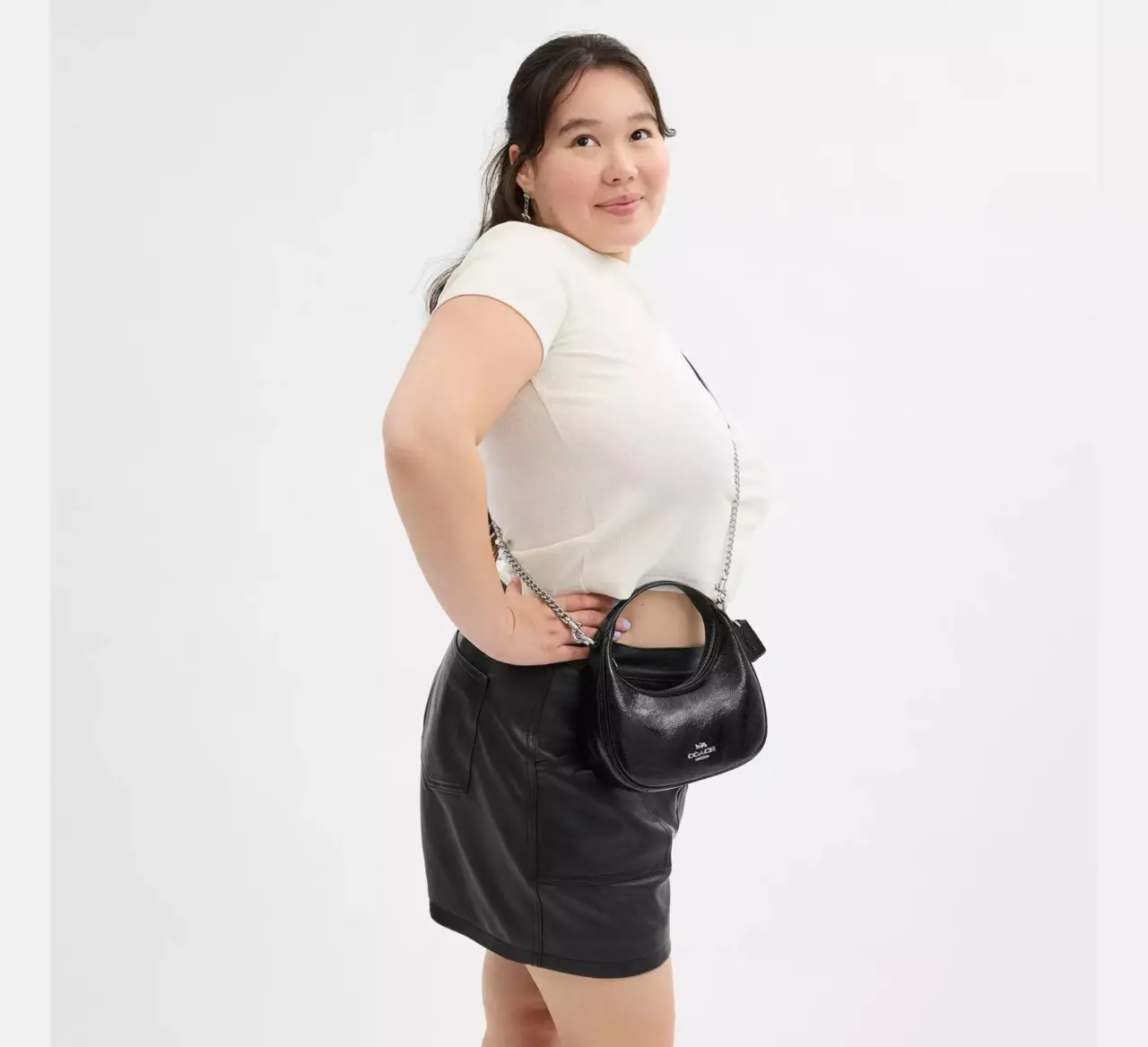 Tui Nu Coach Carmen Mini Crossbody Bag 'Black' CW036-SVBK