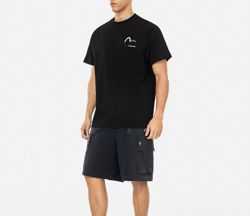 Ao Evisu Metallic Logo And Slogan 'Black' 2ESGNM5TS5030XXCT