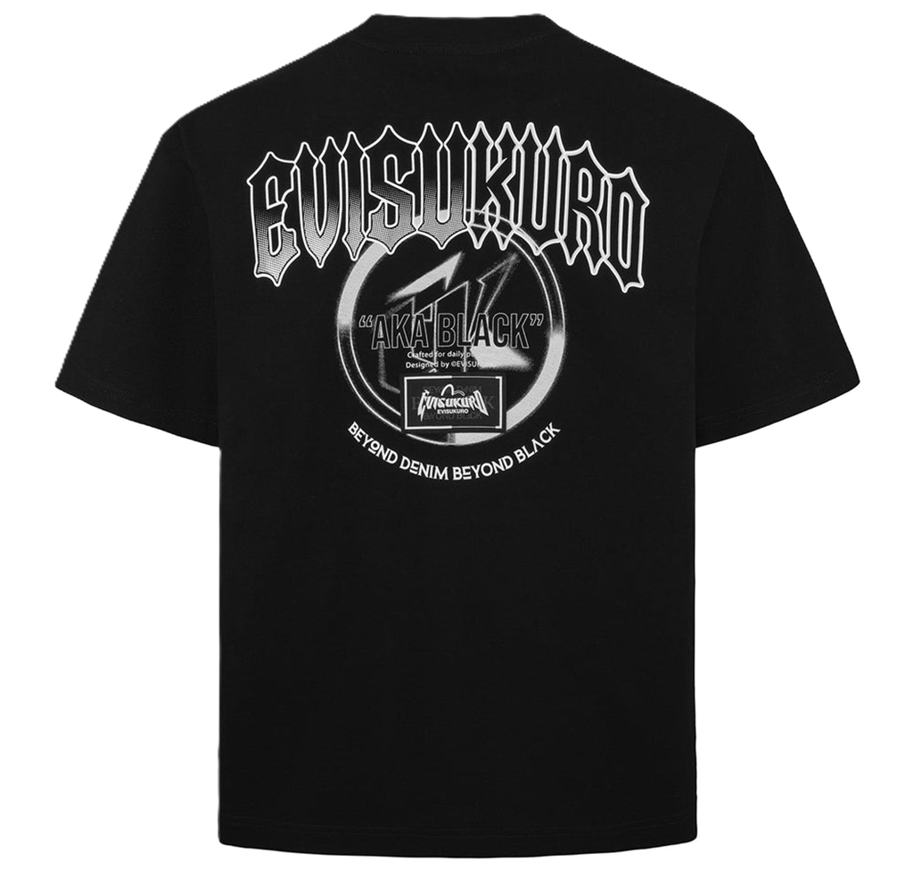 Ao Evisu Metallic Logo And Slogan 'Black' 2ESGNM5TS5030XXCT