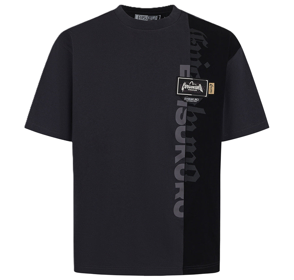 Ao Evisu Panel Design With Multi Labels 'Black' 2ESGNM5TS5034RXCT