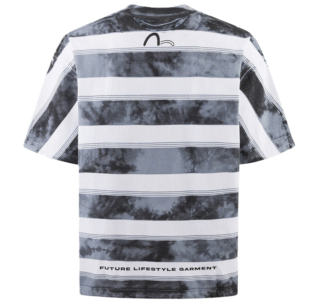 Ao Evisu Washed Tie-Dye Stripe 'Black' 2ESGNM5TS5110LFCT