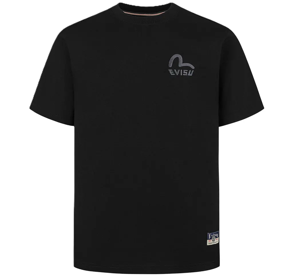 Ao Evisu Seagull And Brand Logo 'Black' 2ESHTM5TS1137XXCT