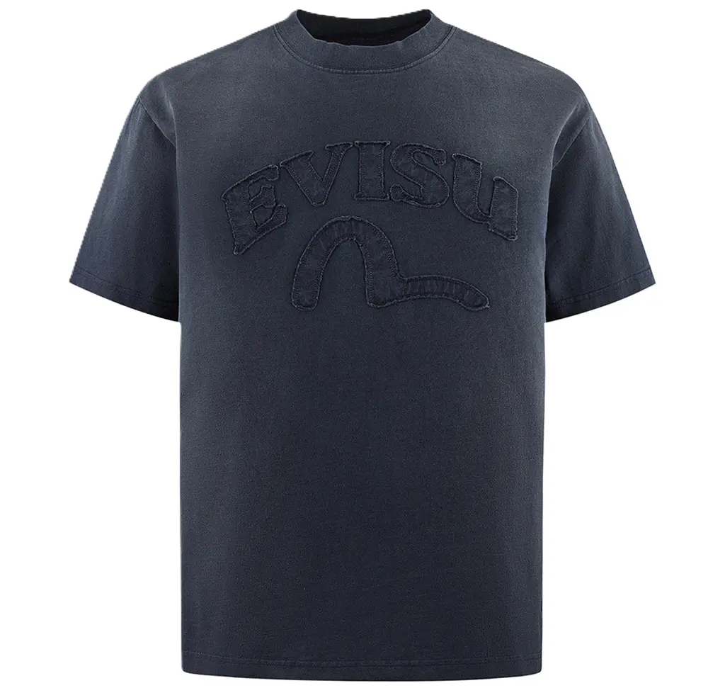 Ao Evisu Seagull And Logo Applique 'Blue' 2ESHTM5TS1204RXCT