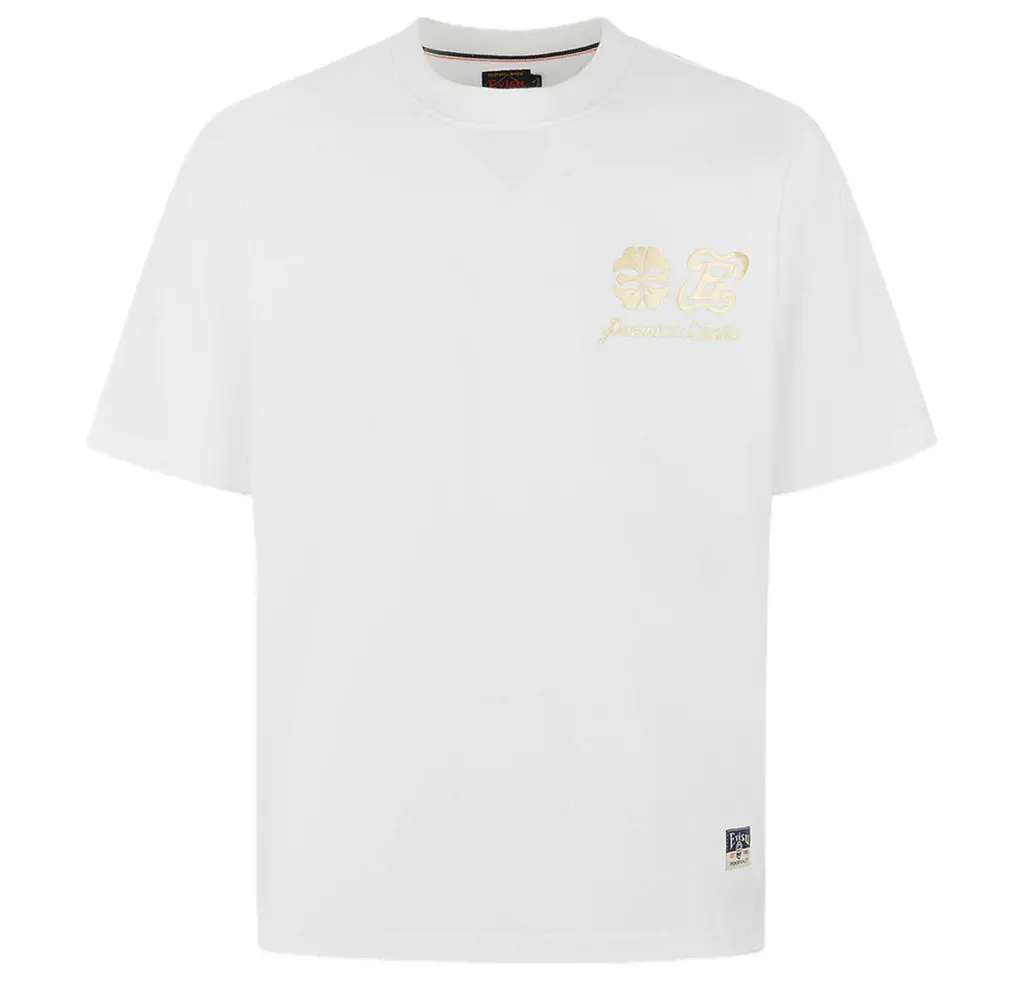 Ao Evisu Artistic Brush Daicock Print 'White Yellow' 2ESHTM5TS1215RXCT