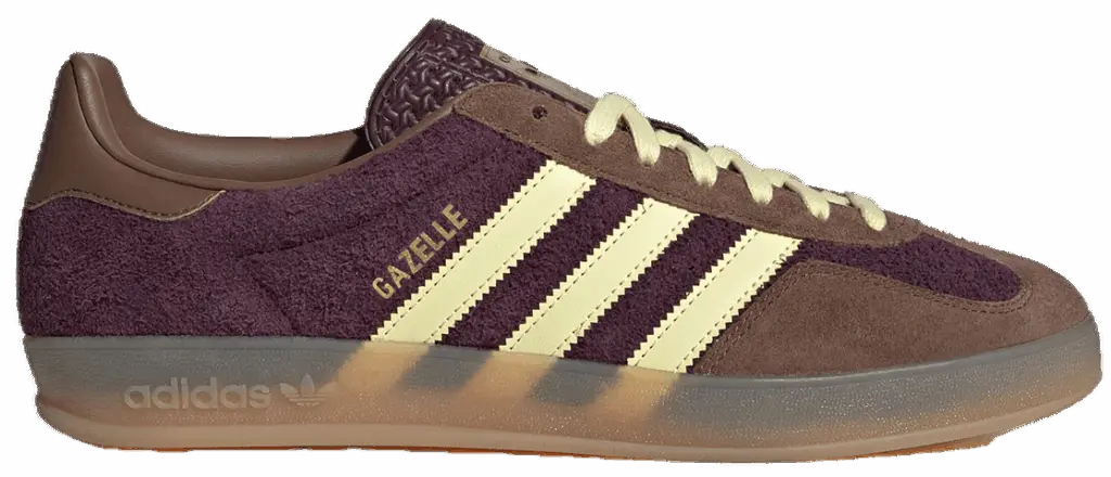 Giay Adidas Gazelle Indoor 'Maroon Almost Yellow' JI0324