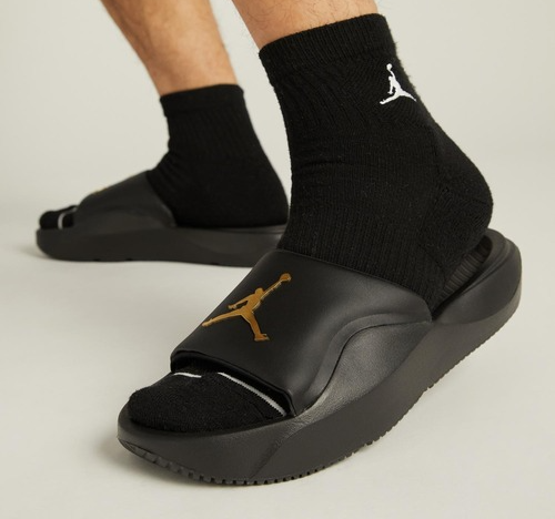 Dep Nike Jordan Franchise Slide 'Black Metallic Gold' HF3263-007
