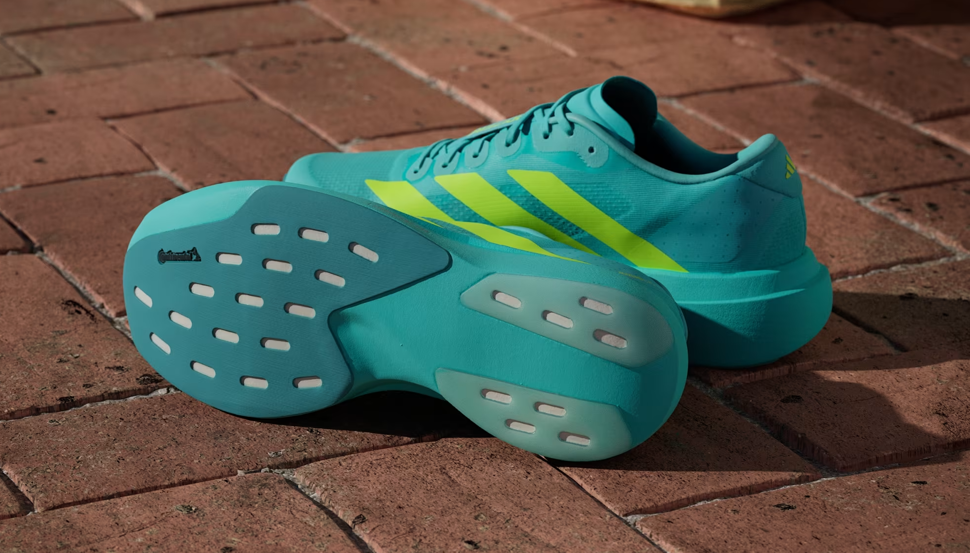 Giay Adidas Adizero Evo SL 'Flash Aqua Lucid Lemon' JS4506
